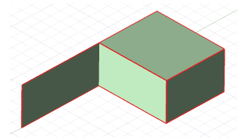 Model of 3D body contacting 2D plane.