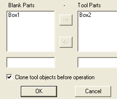 Clone tool objects before operation checkbox.