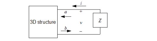 A diagram of 3D structure   with one multi-mode waveguide port