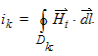 Definition for a set of currents for a port.