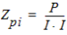 Equation for PI impedance