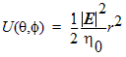 Equation for the maximum intensity of the radiation.