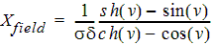Equation for the imaginary part of the filed impedance.