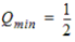 Qmin equals 1 over 2.