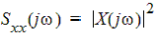 Power spectral density function.