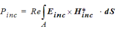 Incident power equation.