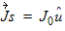 Surface current density expression