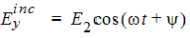 Wave component equation.