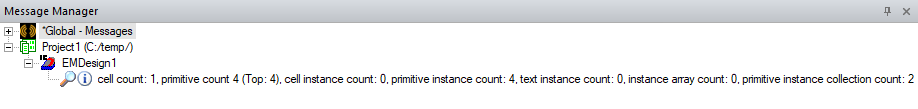 Message Manager Window