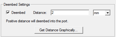 Deembed Settings groupbox. Deembed option enabled.