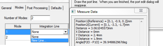 Measure Data dialog.