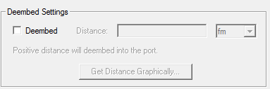 Deembed settings groupbox.