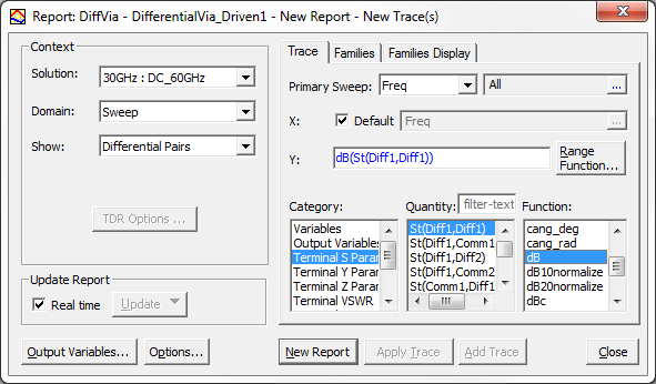 Report Window