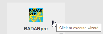 RADARpre icon.