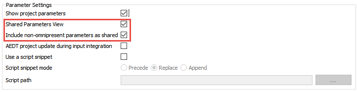 Share Options in optiSLang