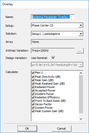 Overlay dialog.