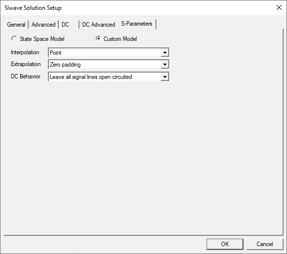 SIwave Solution Setup Window