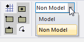 Non-model drop-down menu.