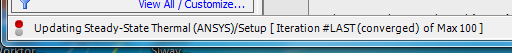 Message Bar, Iteration # LAST converged
