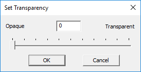 Transparency Slider