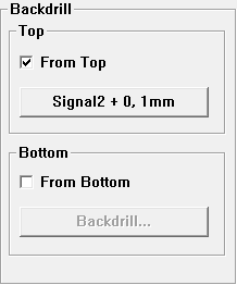 Backdrill Area with Top Activated