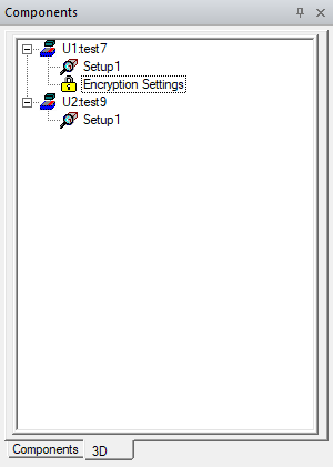 Layout Components Window