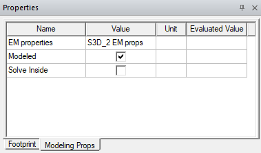 Properties > Modeling Props > 3D Components