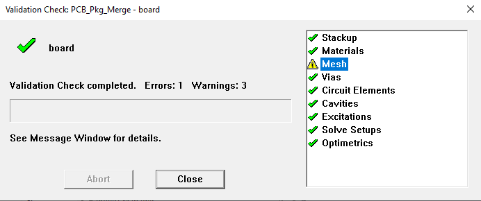 Validation Check
