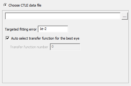 Choose CTLE Data File