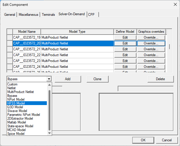 Edit Component Window