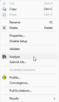 Analyze Right-Click Option