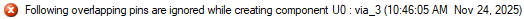 Message Window Warning