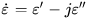 Equation for complex dielectric permittivity