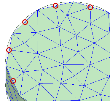 Model with visible mesh and nodes.