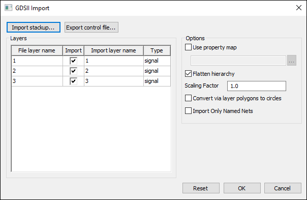 GDSII Import