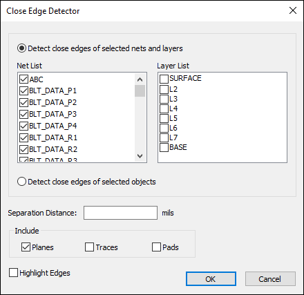 Close Edge Detector
