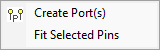 shortcut menu - Pin
