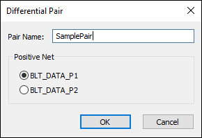 Differential Pair window Differential Pair window