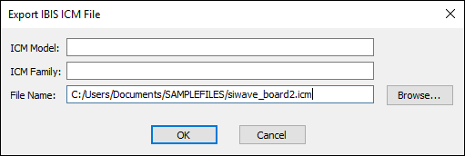 Export IBIS ICM File