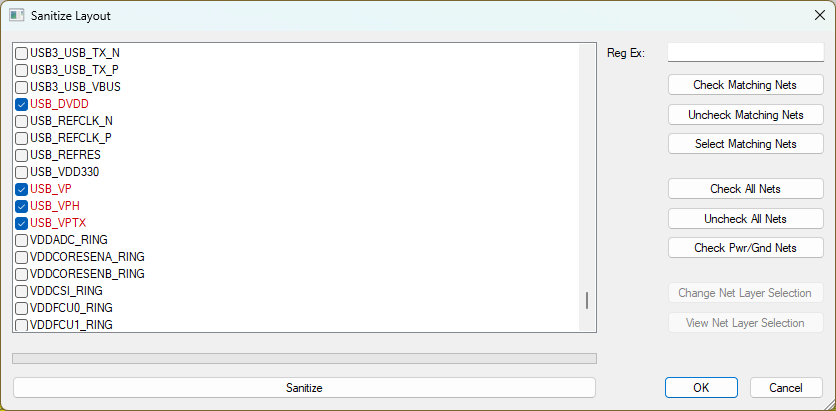 Sanitize Layout Window