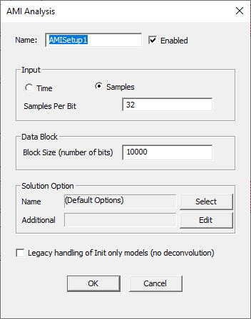 AMI Analysis Window