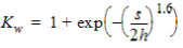 K sub w equation.