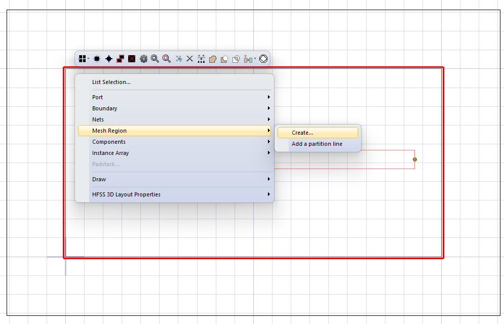 Mesh Region > Create