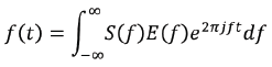 Equation for the time domain response.