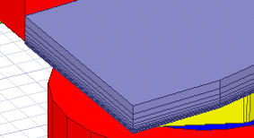 Example of rotor comprised of a stack of seven objects