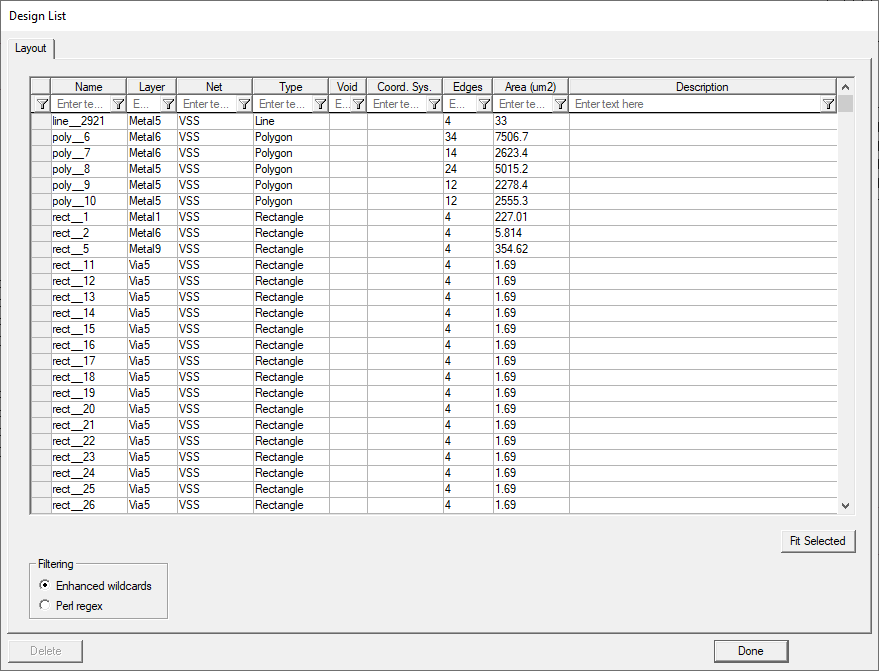 Design List