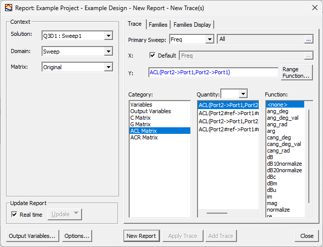 Report Window
