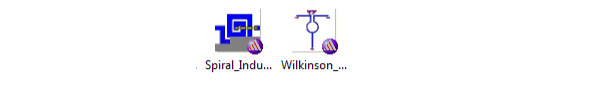 Icons of various components