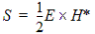 Poynting vector equation.
