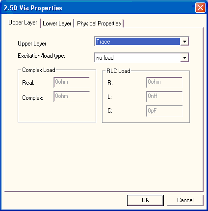 HFSS 3D Layout Properties drop-down menu